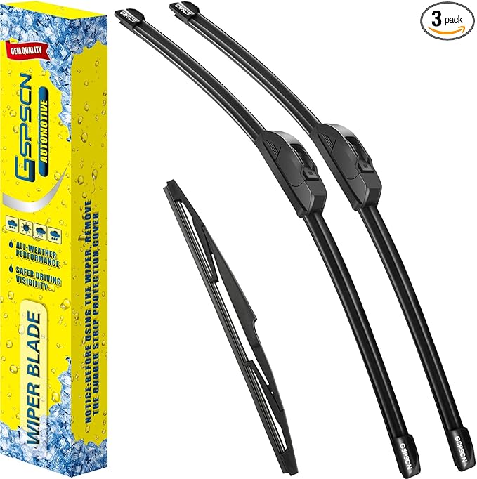 GSPSCN 3 Wipers Replacement for Kia Rio 2023-2018 Original Equipment Windshield Wiper Blades 26"+16"+11" (set of 3) J hook