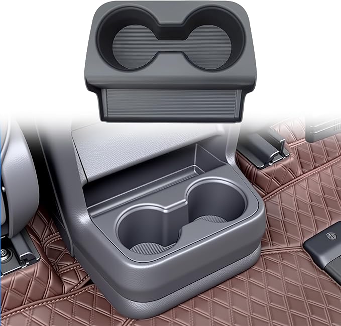Center Console Rear Cup Holder for Sienna 2021 2022 2023 2024 2025,Cup Holder Organizer for Sienna LE Limited Platinum SE XLE XSE