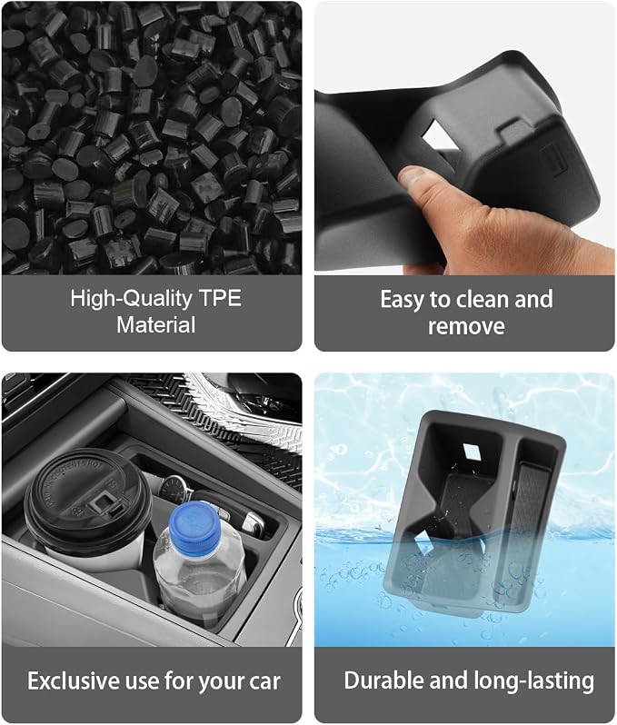 CDEFG for 2025 2026 Tiguan Center Console Organizer, for 2025 2026 Tiguan Accessories Middle Console Organizer Tray Cup Holder Storage Box