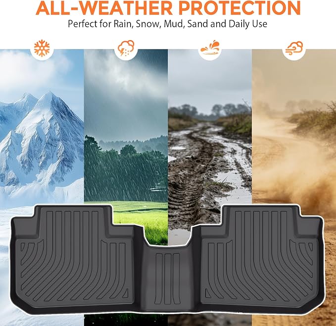 Floor Mats for Subaru Forester 2014-2018, Custom Fit Heavy Duty TPE All Weather Protection, Waterproof Non-Slip Black Car Liners for Front & Rear (Two-Row Floor Mats & Cargo Liner)