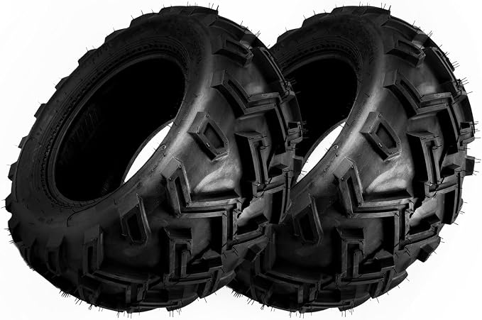 25x10-12 ATV Tires, 25x10-12 All Terrain Tires 6 PR, for Mud, Sand, and Off-Road Trails, 2 Pack Tubeless, Z-130