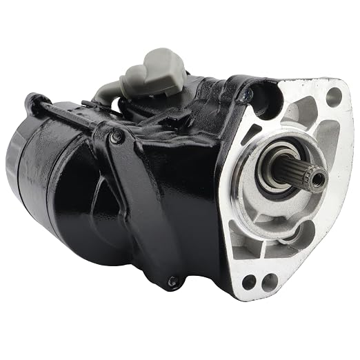 Starter for Harley Davidson 1988-1993 FLHS Electra Glide/FLHTC Electra Glide Classic/FLSTC Heritage Softail Classic, 3155289 3155289A 3157089 3157089A 410-52170 SHD0005, Black