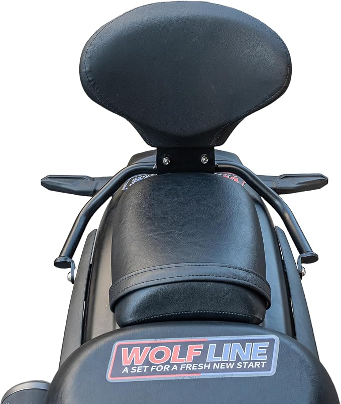 Motorcycle Sissy Bar Backrest for Kawasaki Eliminator 500 2025 2026 Eliminator500 Detachable Driver Passenger Back Rest Upright Rear Seat Leather