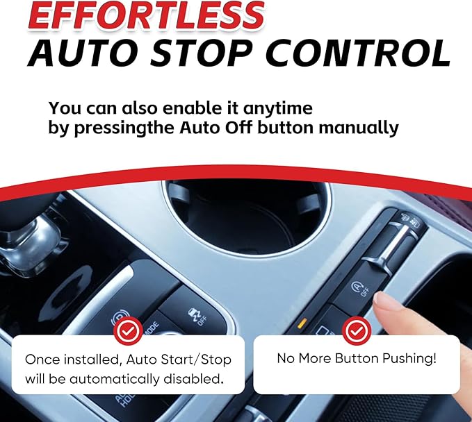 Auto Start Stop Eliminator for Kia Stinger 2018-2023 Engine Auto Stop Disabler - Plug Play/Error Free Accessories