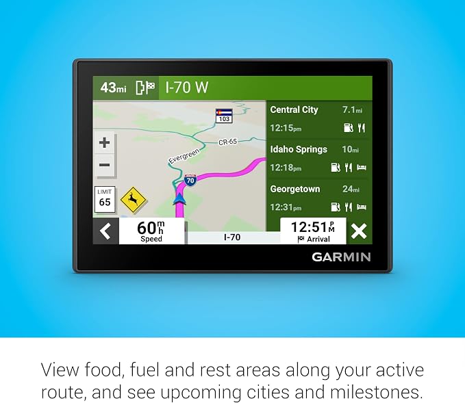 Garmin Drive™ 53 GPS Navigator, High-Resolution Touchscreen, Simple On-Screen Menus and Easy-to-See Maps, Driver Alerts (Renewed)