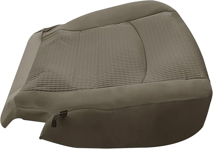 Driver Bottom Cloth Seat Cover & Foam Padding, Tan Driver Side Fabric Seat Cover & Foam Cushion Compatible with Dodge Ram 1500 2500 3500 4500 5500 SLT 2009-2012