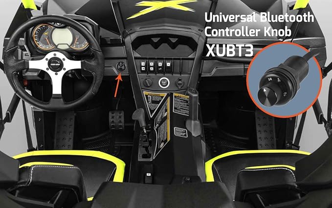 NVX XUBT3 Universal Bluetooth Audio Receiver & Volume/Playback Controller Knob for Cars, Trucks, Motorcycles, ATVs & Boats
