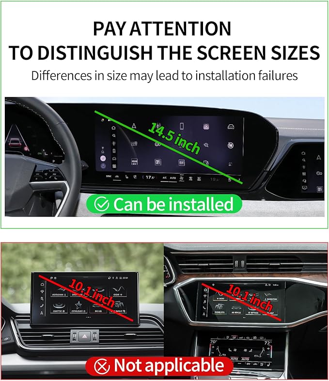Car Phone Holder for 2025-2026 Q5/SQ5/A5/SQ6 e-tron/Q6L e-tron 2026 Audi A6/A6 Allroad/S6/S5 Accessories 14.5-Inch Screen Fixed Clip, 360° Rotation Phone Mount Compatible with MagSafe