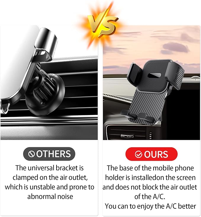 Car Phone Holder for Ford Explorer 2020 2021 2022 2023 2024 Accessories 10.1 Inch Screen Fixed Clip Cell Phone Mount Hands-Free 360 Degree Rotation