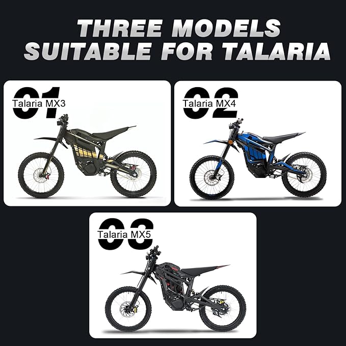Dirt Bike Kickstand Side Stand CNC Support Stand Adjustable Aluminum for Talaria MX3/MX4/MX5 Electric Dirt Bike Black