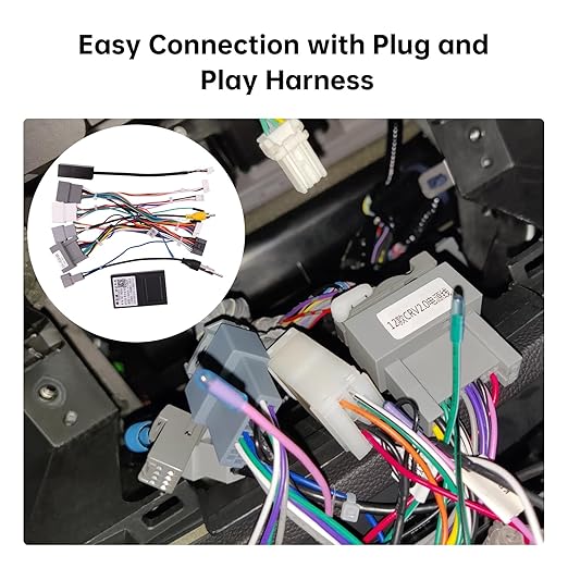 16PIN Car Radio Wire Harness with Canbus Adapter for 2012-2016 Honda CRV 2.0L 2012-2015 Civic Support Steering Wheel Controls, Factory Backup Camera for Aftermarket Android Stereo Head Unit