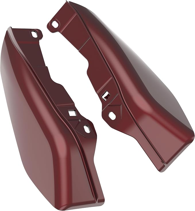 Color - Matched Mid Frame Air Deflectors Heat Shield, Perfectly Fit for Harley Touring Models 2009-2026 Mysterious Red Sunglo