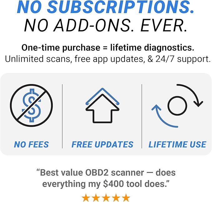 BlueDriver Pro Next Gen OBD2 Scanner – Bluetooth Car Code Reader for iPhone & Android – No Subscription, Multiple Car Scan Tool, Diagnose 8000+ Car Issues on Vehicles 1996+