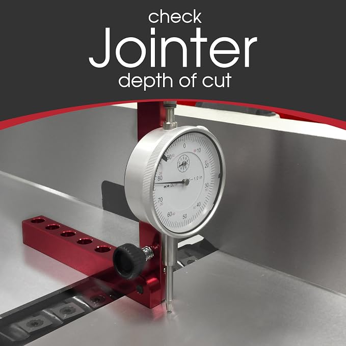 Peachtree Woodworking Supply A Line It Deluxe, Table Saw Alignment Tool, Digital Dial Indicator Alignment Gauge, Machinery Precision Dial Gauge, Arbor & Blade Runout Gauge Dial Indicator