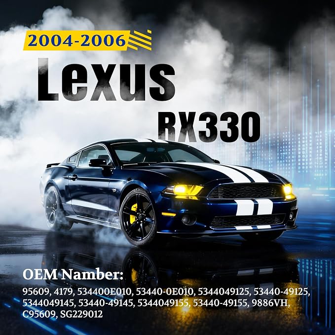 ARANA Hood Strut Shock for Lexus RX330 2004-2006 & RX400H 2006-2008, 5-Min Installation - Front Bonnet Lift Support Replace OE 534400E010, 53440-0E010, 1 Pcs