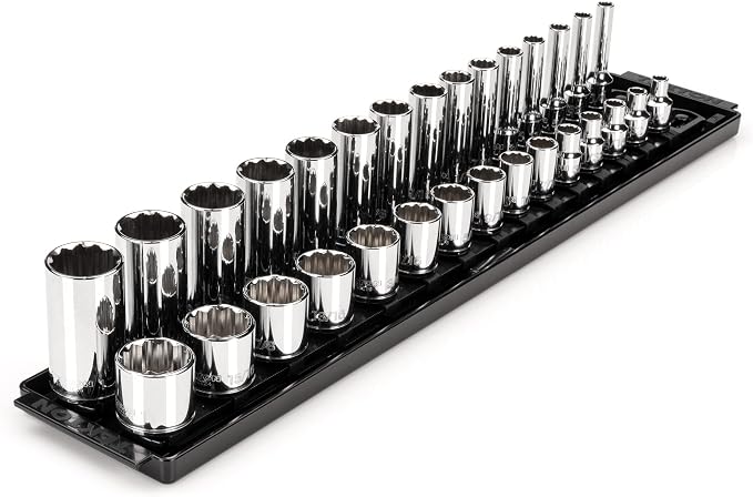 TEKTON 3/8 Inch Drive 12-Point Socket Set, 30-Piece | SHD91210