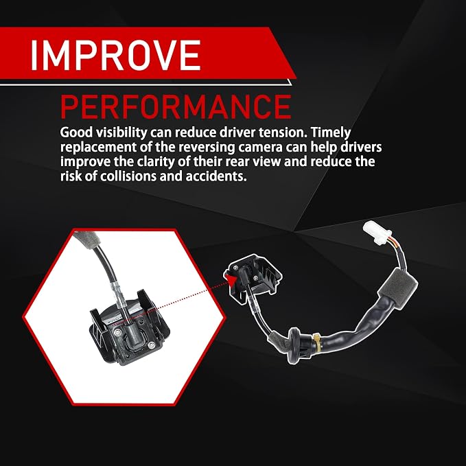 K015-67-RC0A Rear View Backup Camera Parking Assist Camera | Compatible With 2013-2016 Mazda CX-5 2.0L 2.5L, Replaces MA1960108, K01567RC0A, KD3367RC0C, KD33-67-RC0B, KD33-67-RC0A