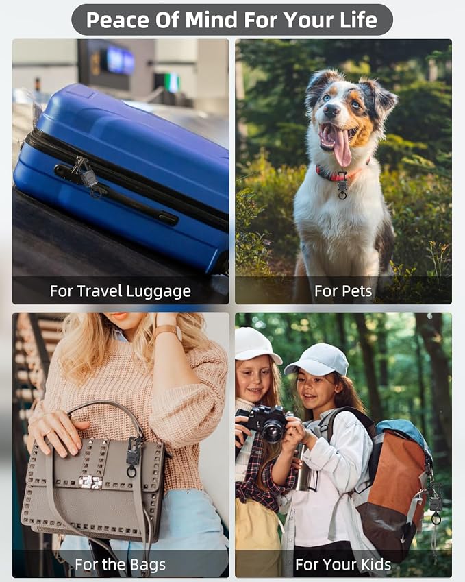 ExtreLife Keychain, Works with Apple Find My, Bottle Opener, Carabiner Car Key Chains with Gps Tracker