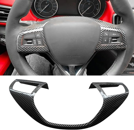 YOCTM ABS Black Carbon Fiber Look Cover Trim Decorative Strip for Maserati Levante 2016 2017 2018 2019 2020 2021 Ghibli 2014 2015 2016 2017 2018 2019 2020 2021 Interior Sets