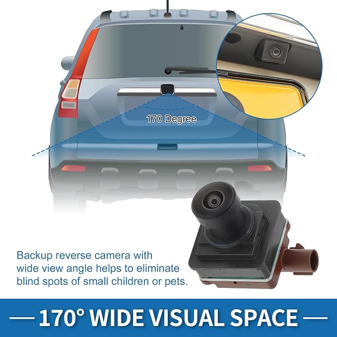 Rear View Camera for Ford F-150 2021-2023 for Ford Expedition for Lincoln Navigator 2022 2023 Park Assist Backup Reverse Camera Replace No.PJ7Z-19G490-B/PJ7Z-19G490-C