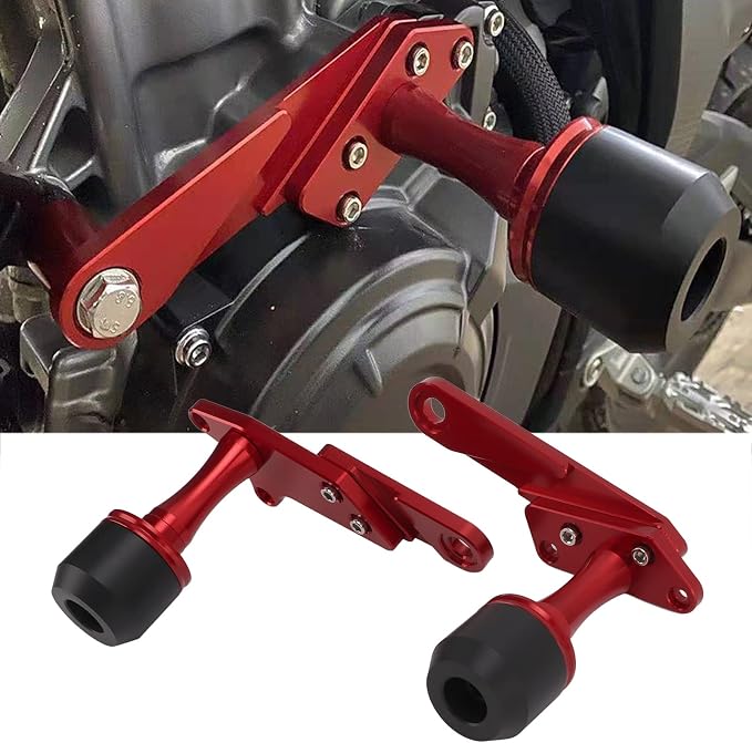 Motorcycle Frame Slider Compatible with CBR500R CB500X 2019 and Later Red Aluminum Alloy Crash Protector for Enhanced