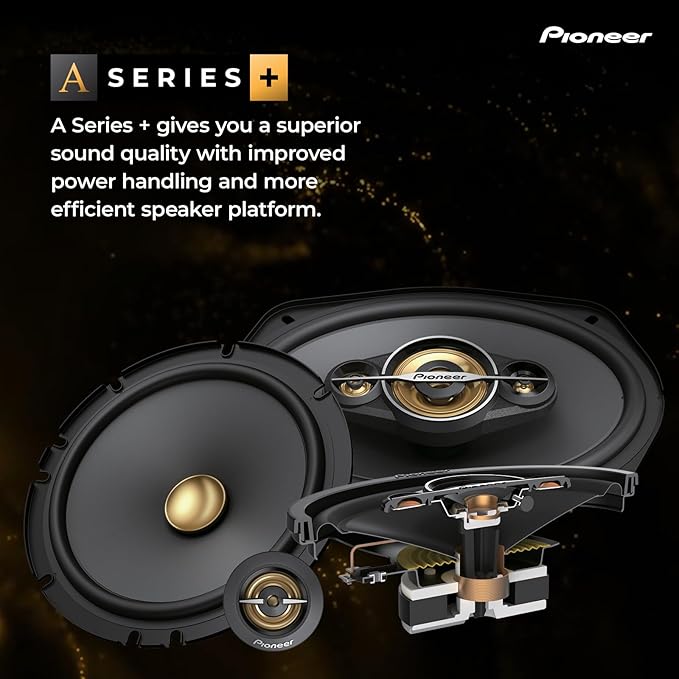 PIONEER A-Series Plus TS-A301TW 20 mm (0.75”) Tweeters (Pair) – 450W Max, Crisp High-Frequency Detail, Easy Add-On for Clarity