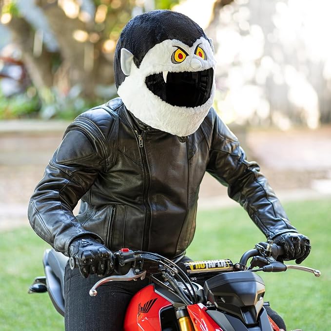 Moto Loot Helmet Cover for Motorcycle Helmet, Fun Rides and Gifts (Cover Only. Helmet Not Included) - Vampire