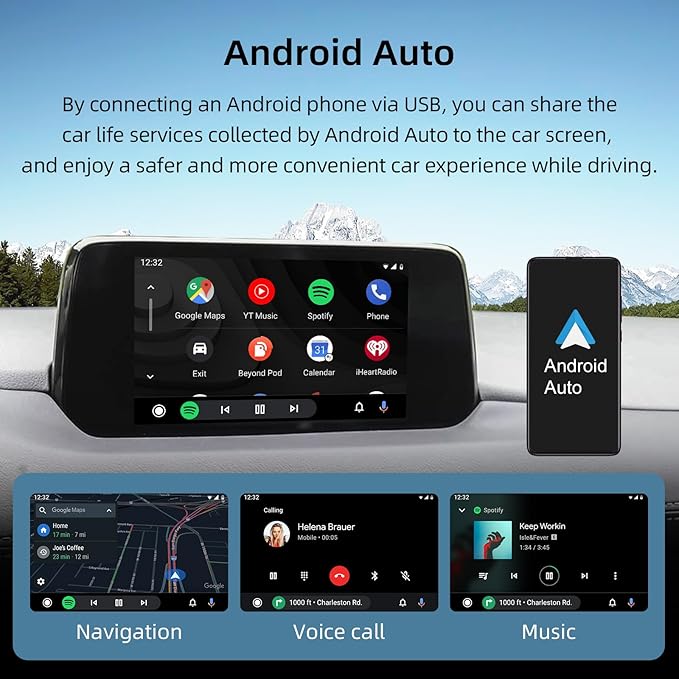 LEXXSON Android Auto & Carplay Adapter for Mazda 2/3/6/CX3/CX5/CX8/CX9/MX5 2014-2021 Year, Mazda Carplay Kit for MZD Connect System 00008FZ34, Retrofit Kit with TK78-66-9U0C