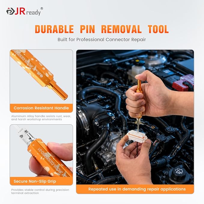 JRready Automotive Terminal Removal Tool Upgraded Pin Extractor for Car Connectors Wire Harness 2.2mm 2.8mm Depinning Tool for DJ7301-2.2-21 DJ7305-2.8-21 Connector Terminals JRDDS-D230BPRO-01