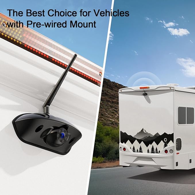 Fookoo HD 1080P Single Wireless Backup Camera for Fookoo Model: D10Y1, D10Y2, D10Y3, D10Y4