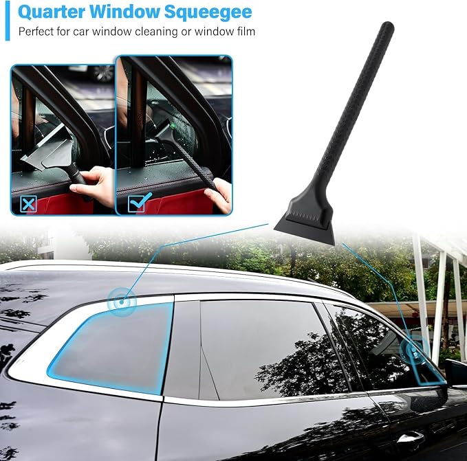 Gomake Vinyl Wrap Tool Window Tinting Kit with Heat Gun 16FT Cord,Sponge Roller,Magnet Holder,Vinyl Tucking Tool,Tint Squeegee, Film Cutter for Car Wrapping, Graphics and Decal Installation