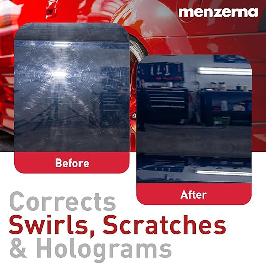 menzerna One-Step Polish 3in1 I Medium Cut Polish with High Gloss Finish & Seal in One I Buffing & Polishing Compound for Car Maintenance I Swirls, Holograms & Scratches I Car Body Repair I 16 fl oz.