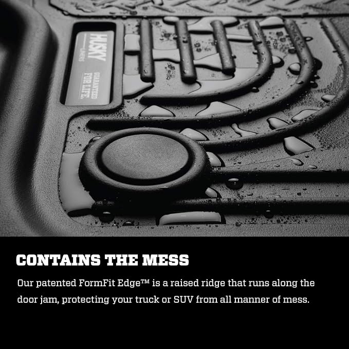 Husky Liners Weatherbeater | Fits 2014-18 Chevrolet Silverado/GMC Sierra 1500, 2015-19 Silverado/Sierra 2500/3500 (Crew Cabs) | Second Row Liner, Tan | 19233
