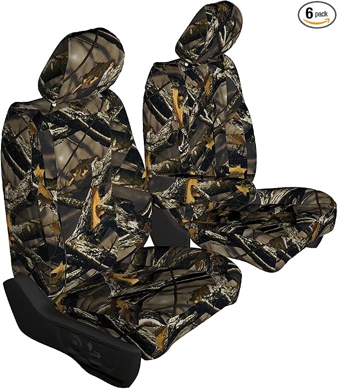Durafit Seat Covers, Made to fit 2001-2004 Tacoma Pair of Flat Bucket Exact Seat Covers in MC2 Camo Endura (Lost)