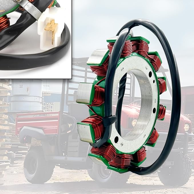 LOONGPART 59031-2103 Magneto Stator Coil Compatible with Kawasaki Mule 2500/2510 4X4/2520 Turf 1994-2000