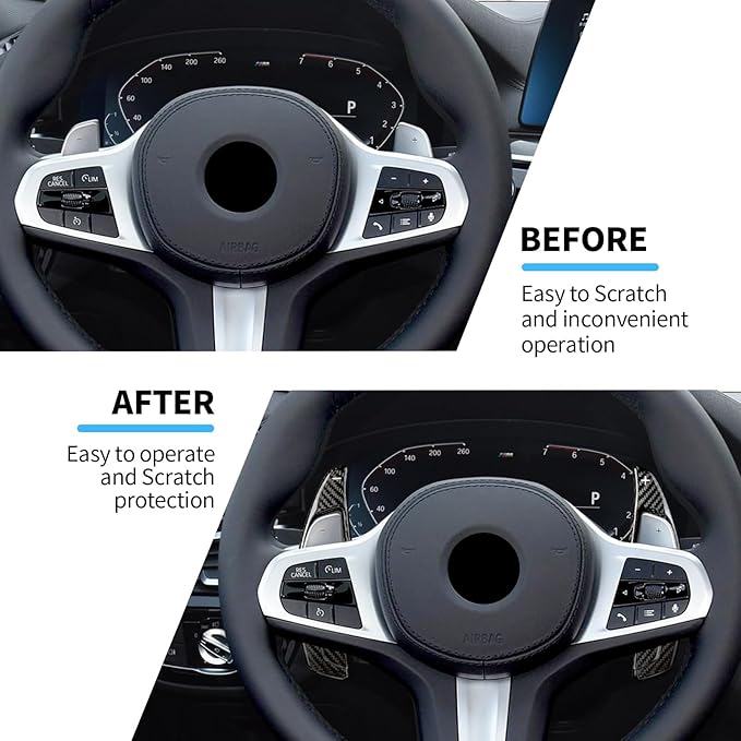T-carbon Carbon Fiber Paddle Shifter Extension Compatible with BMW 3 4 5 6GT 7 8 G10 G12 G30 G38, X3 X4 X5 X6 X7 M5 M8 Z4, Steering Wheel Shift Paddle Extended Shifter Trim Cover, Black