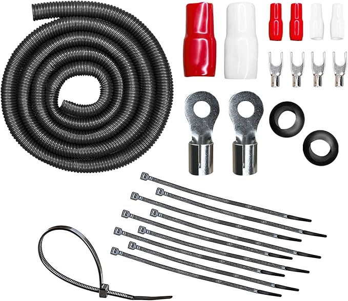 CT Sounds 4 Gauge CCA Complete Amp Wiring Install Kit, AMPKIT-4GA-PRO