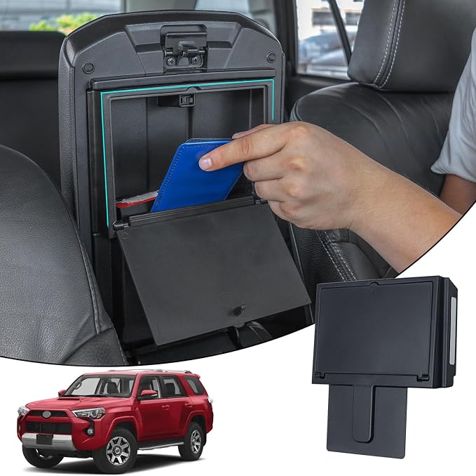 JDMCAR Secret Compartment Storage and Center Console Organizer (Black Trim) Compatible with Toyota 4Runner 2010-2023
