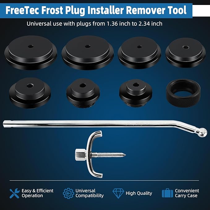 FreeTec Frost Plug Installer Remover Tool Set