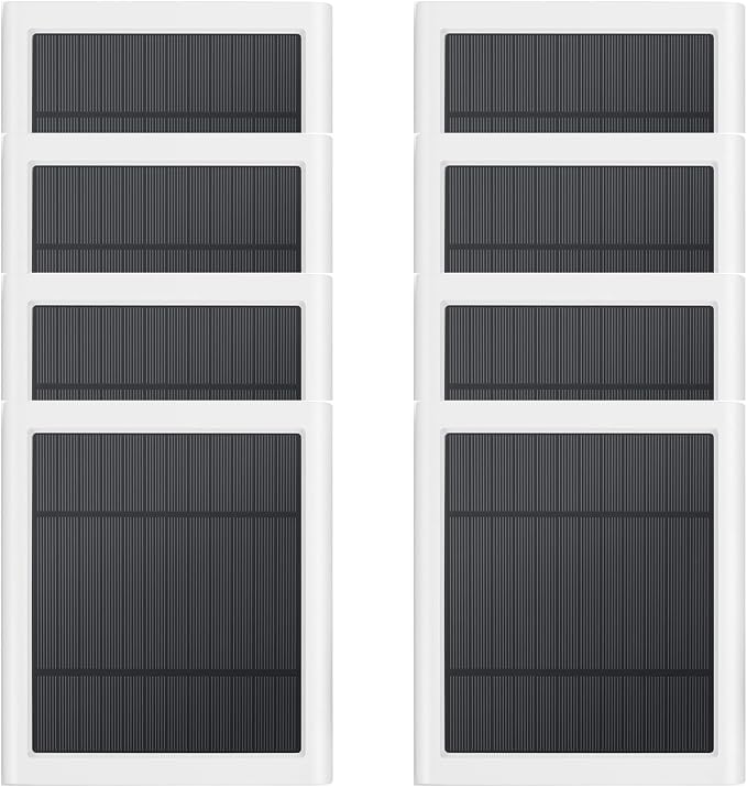 Solar Panel Outdoor for Ring (white-8pack)