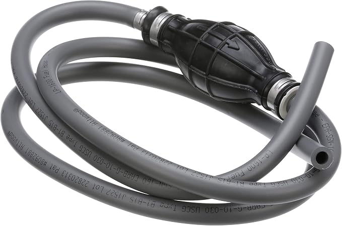Attwood Universal Marine Fuel Line Kit, EPA Compliant, 6 Feet Long, 5/16-Inch Diameter Hose, includes Primer Bulb. (Fittings Not Included), 951606ULP7