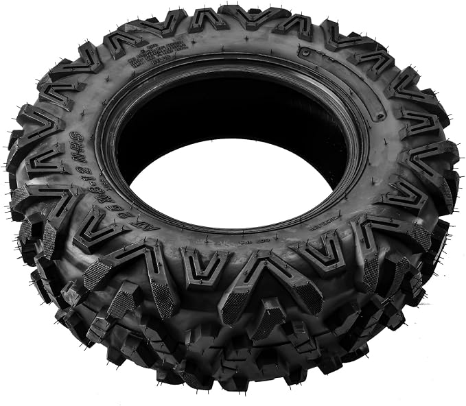 Torchbeam 25x8x12 ATV UTV Tire All-Terrain Off-Road, 6 PR 25x8-12 ATV Tires, Z-199-1 Mud Sand Trial Tire, Set of 2