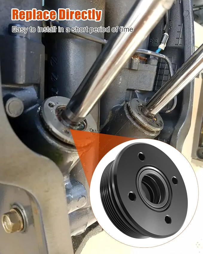 Trim Tilt Cap with Seals Fit for Yamaha Large V6 3.3L OX66 200 225 250 HP HPDI 200 225 250 300 HP F Series F200 F225 F250 F300 Replace 61A-43811-00-00, Gland with Seals End Cap Tilt Cylinder