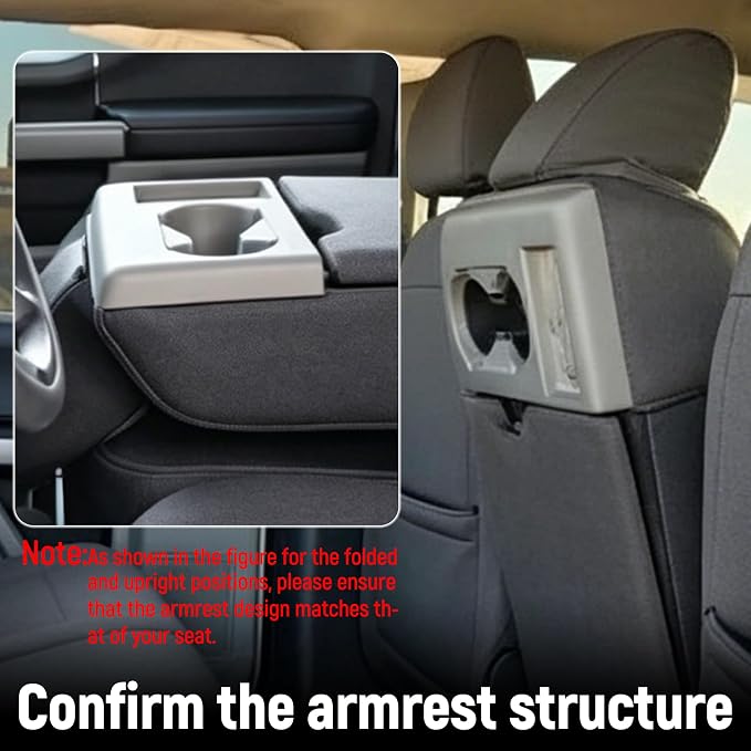 Custom Split Bench Seat Covers for Ford F150 XLT/Lariat 2014 F250 F350 F450 F550 XLT/Lariat 2015-2021 Heavy Duty Cloth Protector Interior Accessories，Waterproof & Machine Washable - Gray