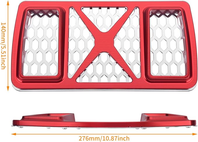 Radiator Guard Grille Oil Cooler Cover Fit For Harley Touring Road King Street Glide Electra Glide Ultra Limited 2023.5-2025 Red