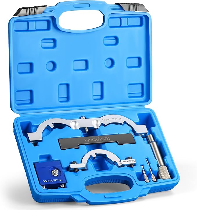 Turbo Engine Timing Tool Kit for Vauxhall Opel Chevy Chevrolet Aveo Cruze 1.0 1.2 1.4, Camshaft Holding Locking Engine Camshaft Alignment Tool set for 2009 to 2020 1.0 1.2 1.4L Chevrolet (Blue)