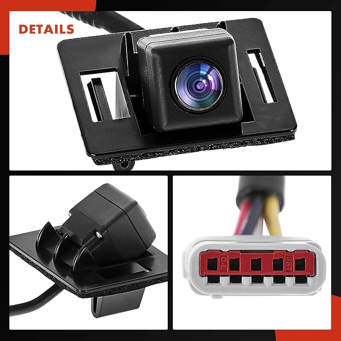 A-Premium Park Assist Camera Rear View Backup Reverse Camera Compatible with Select Chevrolet Models - 2016-2023 Malibu Sedan; 2019 Fit with RPO Code: UVC