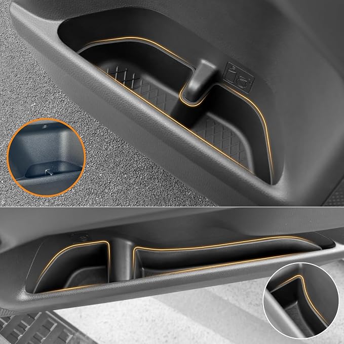 For 2026 2025 2024 Toyota Land Cruiser 1958 LC250 Prado Accessories - 4 Door Pocket Liner Protector with Door Handle Insert Organizer Storage Box - Front Rear Interior Accessories, 10 Pack