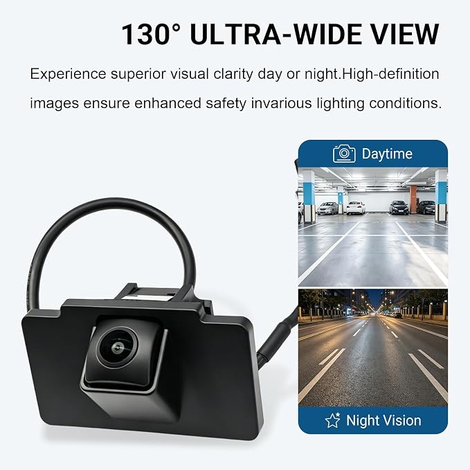 95760-E8000 Rear Camera Parking Assist Rear View Compatible with Kia Cadenza 2014-2016, 130° HD Night Vision Replace OE# 957603R500, 95760E8000, 95760-3R500