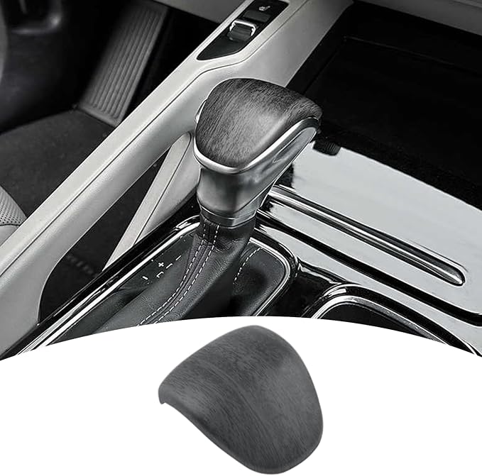 Gear Shift Cover,for Kia Telluride 2020 2021 2022 2023 2024 2025 2026,Car Center Console Gear Shift Knob Cover Trim Cap - Gray Wood Grain